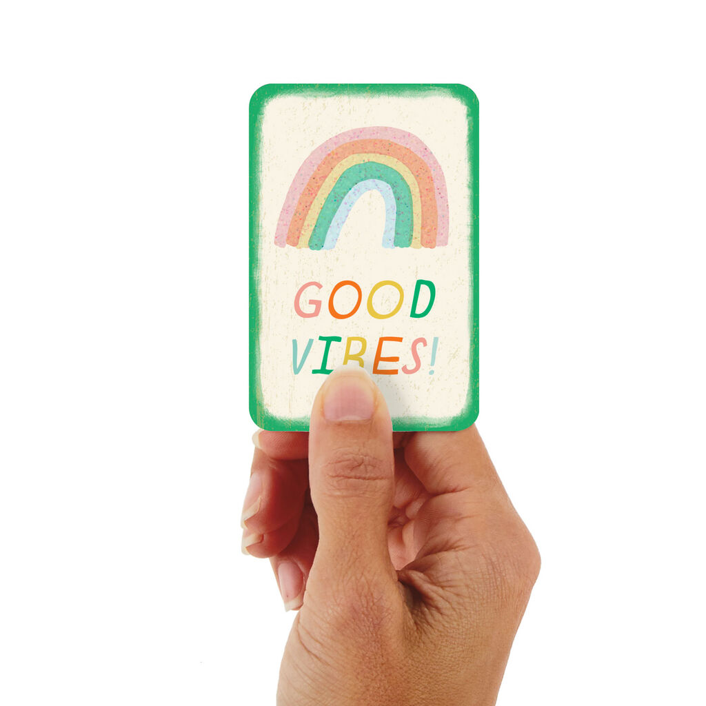 325 Mini Good Vibes Rainbow Encouragement Card Greeting Cards