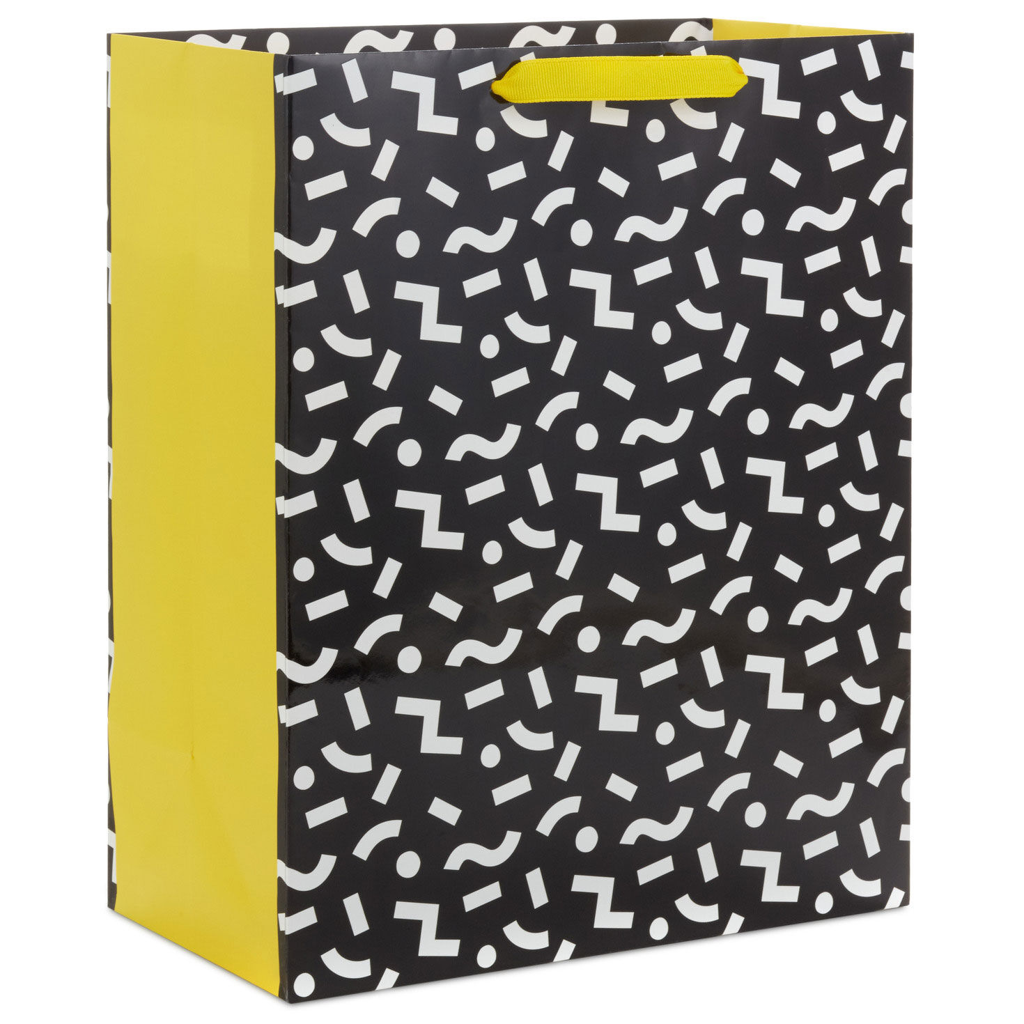 Hallmark All Occasion Gift Bags Assortment with Tissue Paper - Black and Gold (Pack of 3, 2 Large 13 inch and 1 Medium 9 inch for Anniversaries