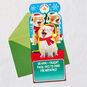 Caroling Cats Funny Musical Pop-Up Christmas Card Open card with envelope image number 4