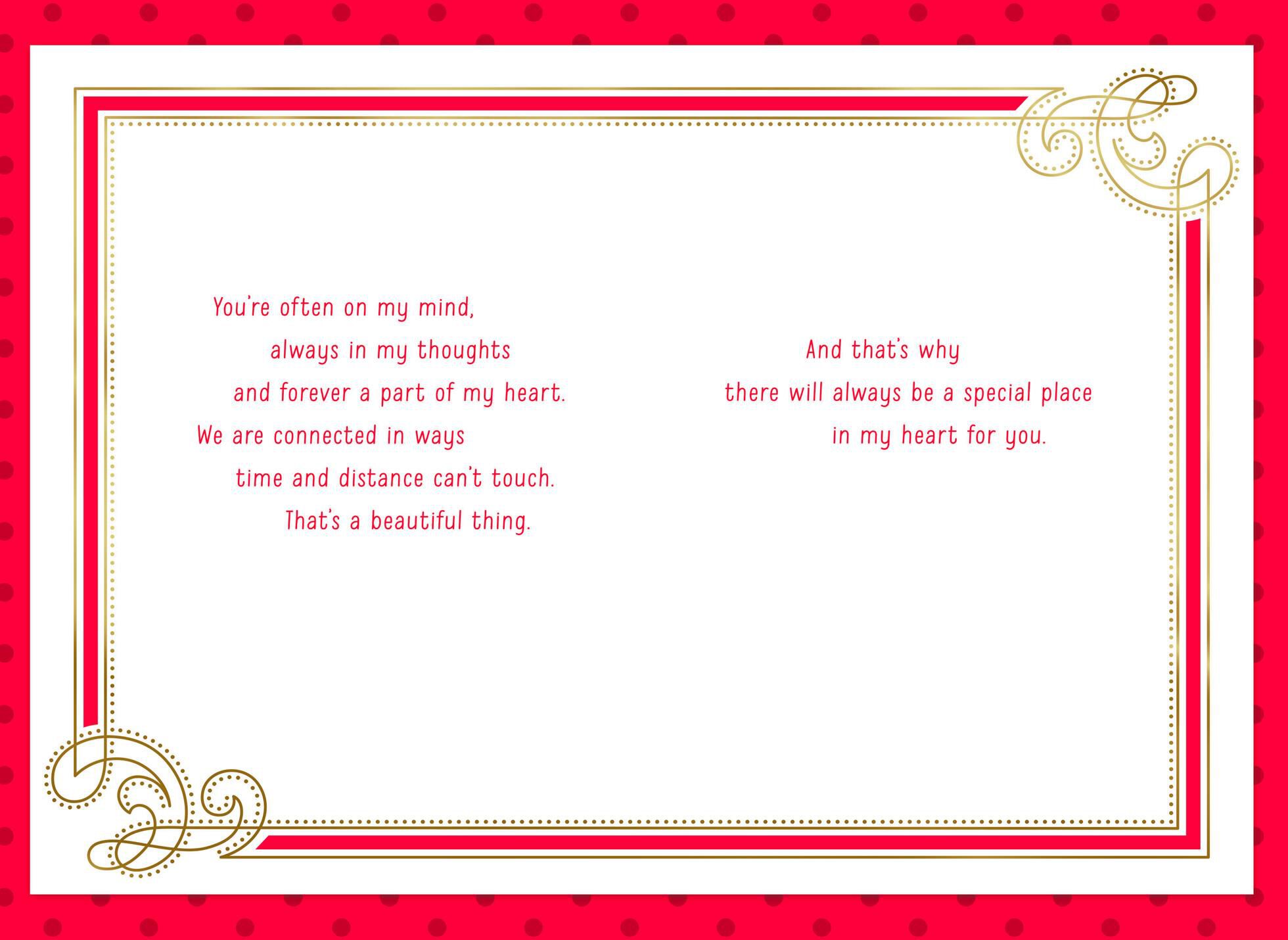 Special Place in My Heart Valentine's Day Card
