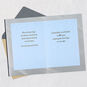 Pink Flowers and Silver Heart on Navy Anniversary Card Open card with envelope image number 4