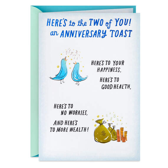 A Toast to the Two of You Anniversary Card