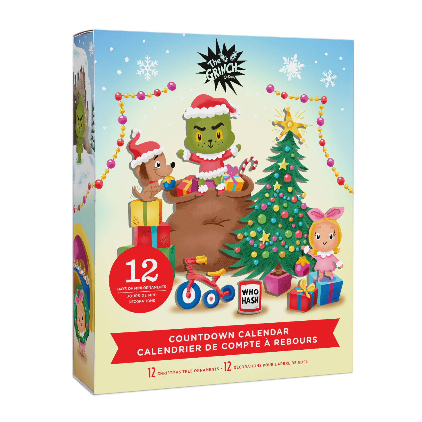 Dr. Seuss's How the Grinch Stole Christmas!™ Hallmark Countdown Calendar Box With 12 Mini Ornaments