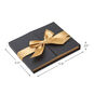 4.5" Black Gift Card Holder Box With Gold Satin Bow, , large image number 3