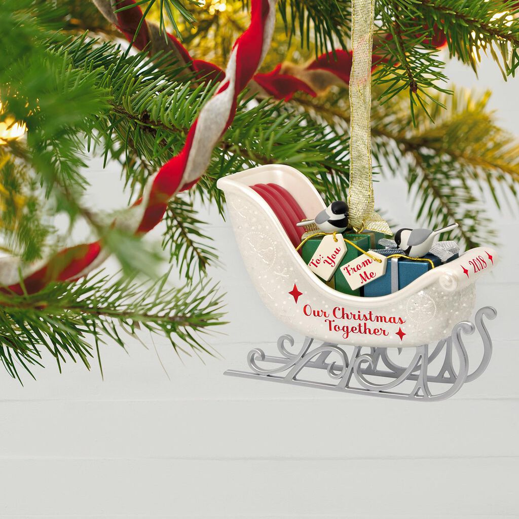 Our Christmas Together Sleigh 2018 Ornament Keepsake Ornaments Our Christmas Together Sleigh 2018 Ornament