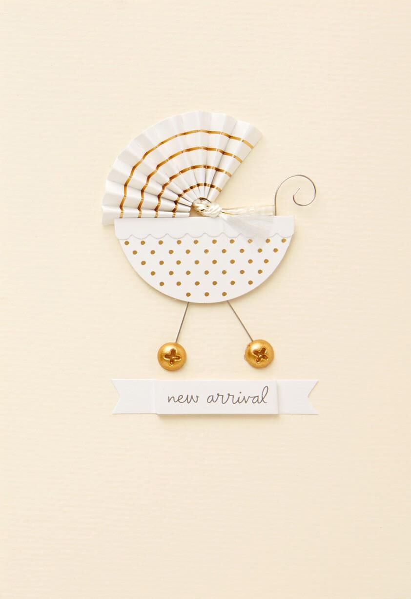 Baby Carriage New Baby Card