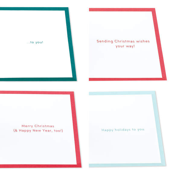 Festive Holiday Wishes Assorted 3D Pop-Up Christmas Cards, Pack of 4, , large image number 3
