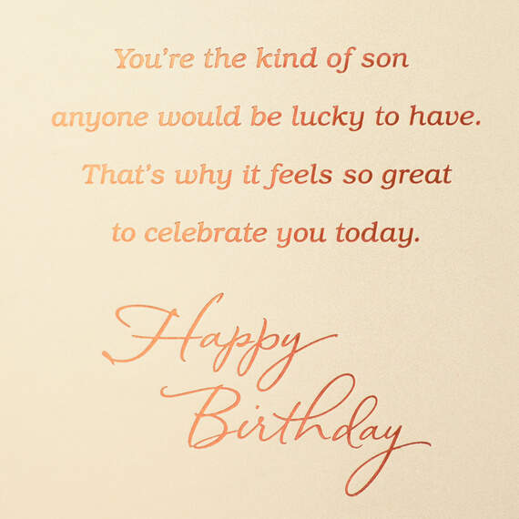 Only One You Birthday Card for Son, , large image number 4