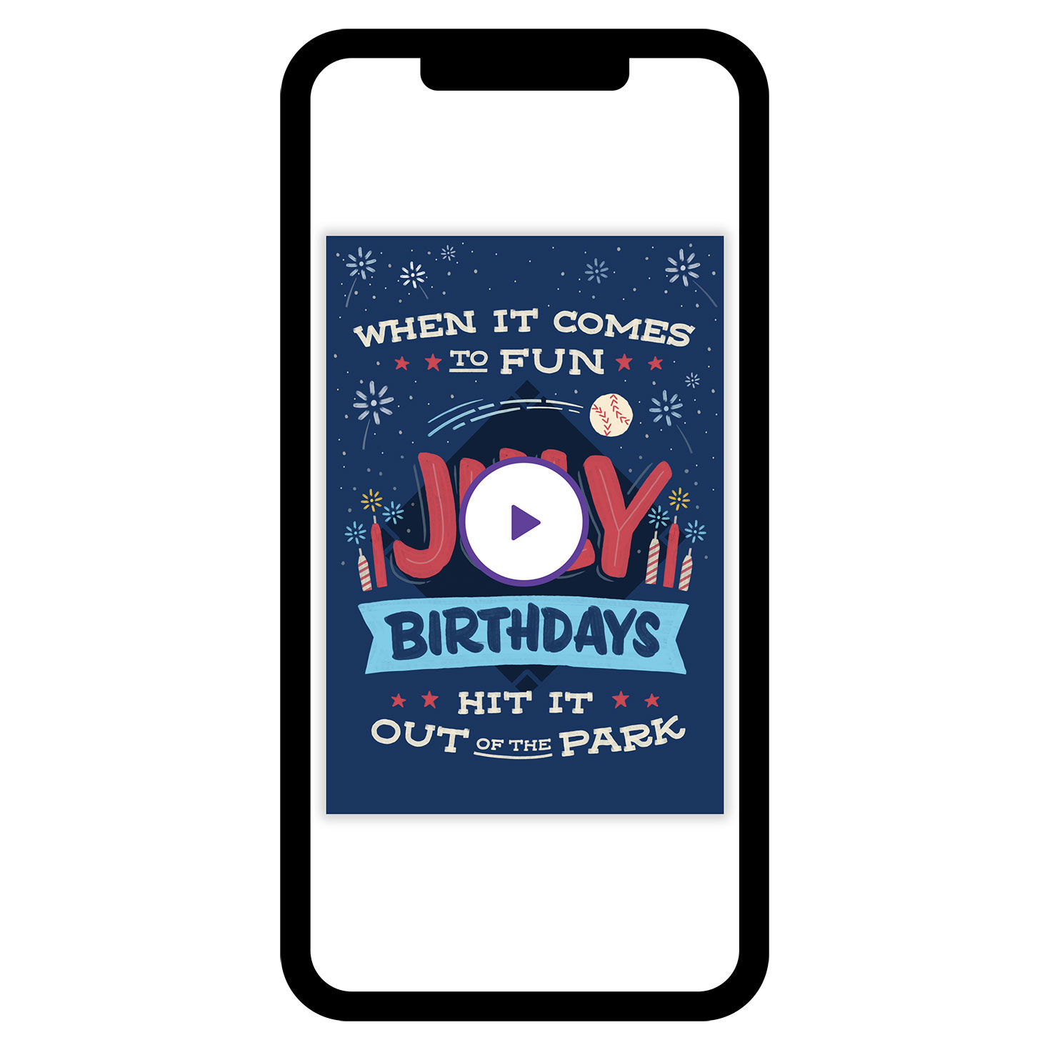 July Hits It Out of the Park Birthday eCard