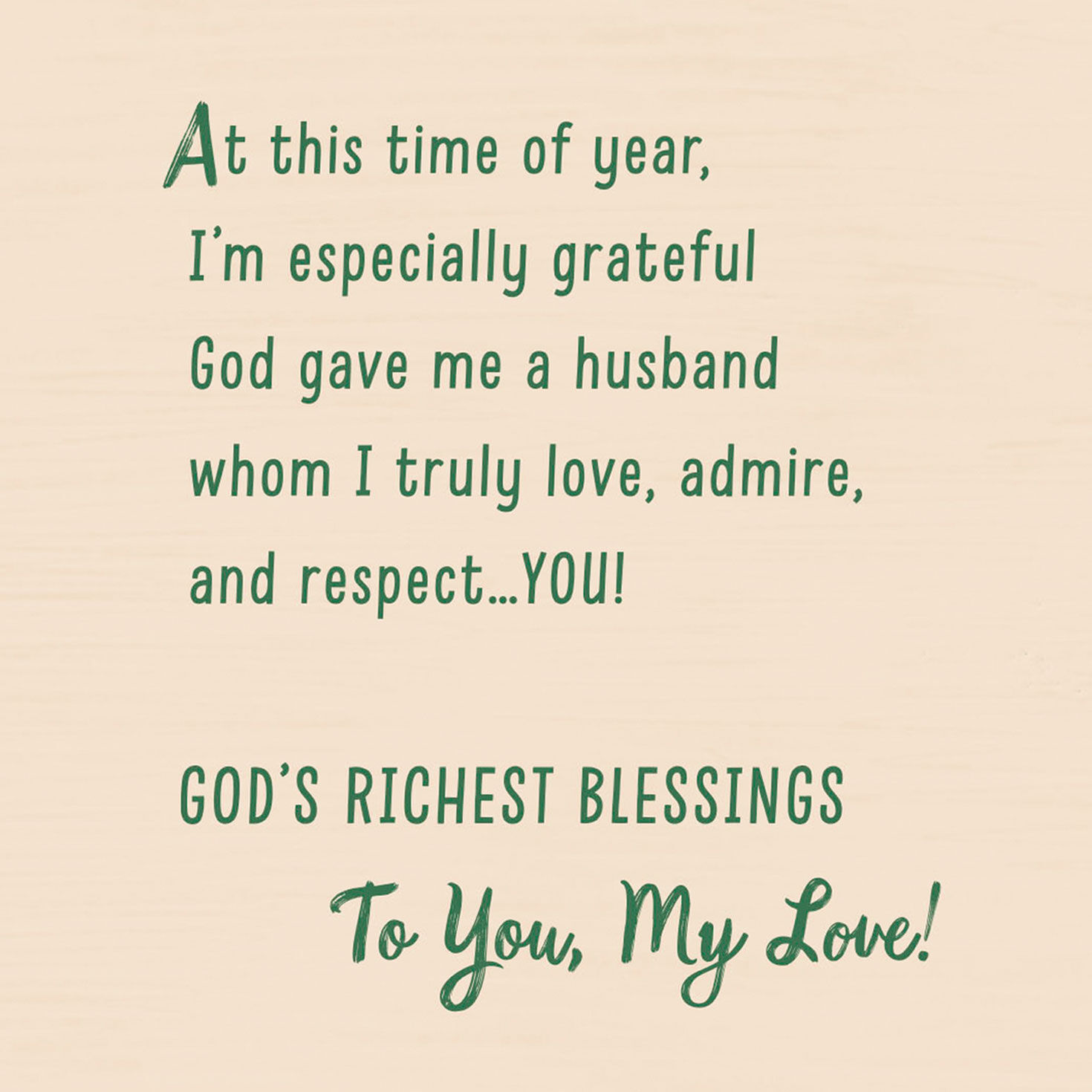 Pie and Coffee Religious Thanksgiving Card for Husband Sentiment image number 3