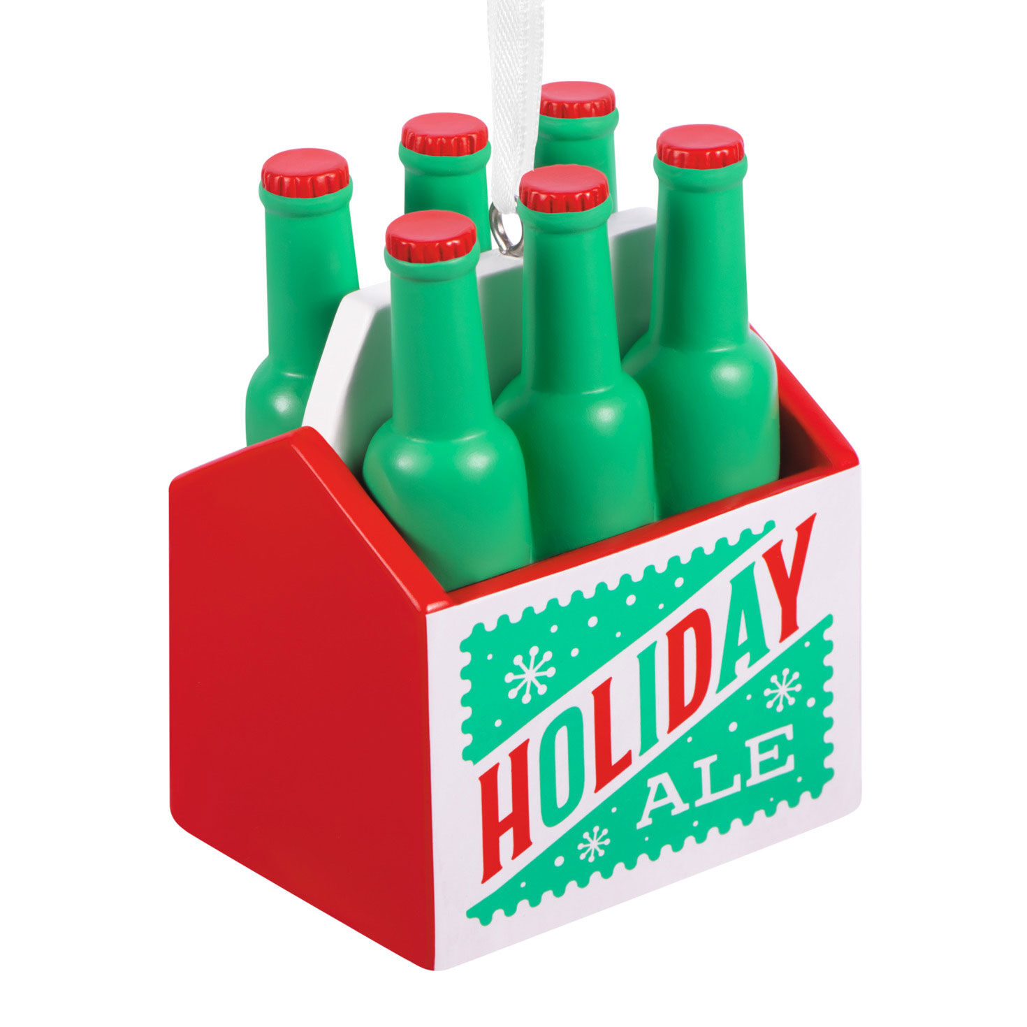 Beer Six-Pack Christmas Ornament Back image number 6
