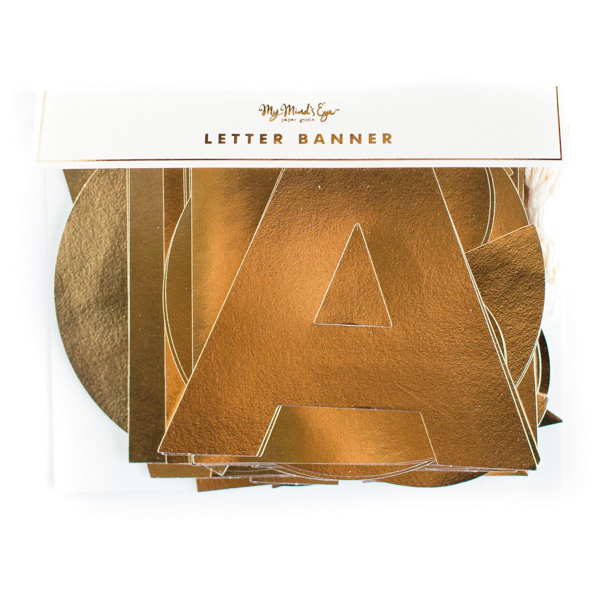 Customizable Gold Foil Letter Banner Party Decorations Hallmark