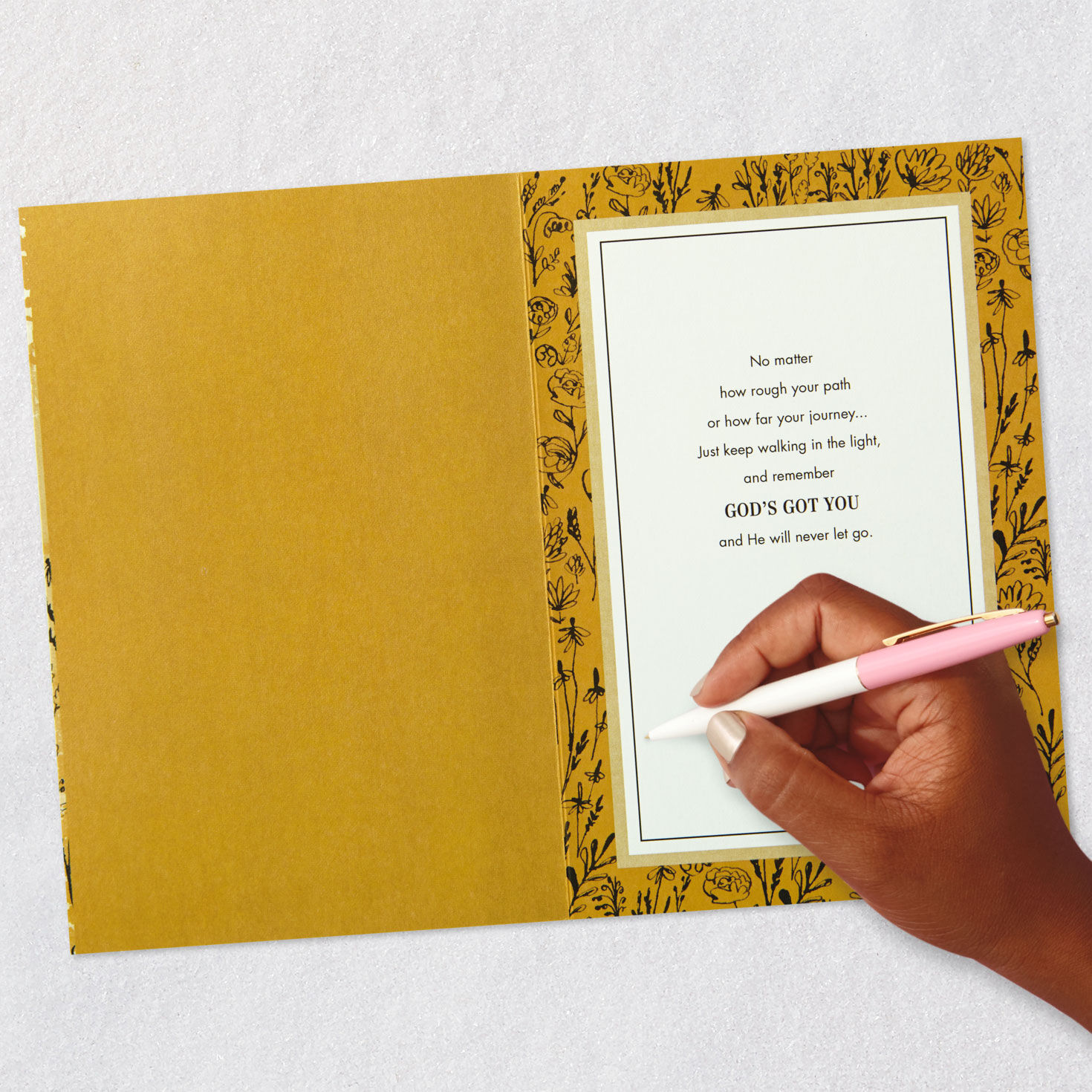 God's Got Religious Encouragement Card Signing card image number 7