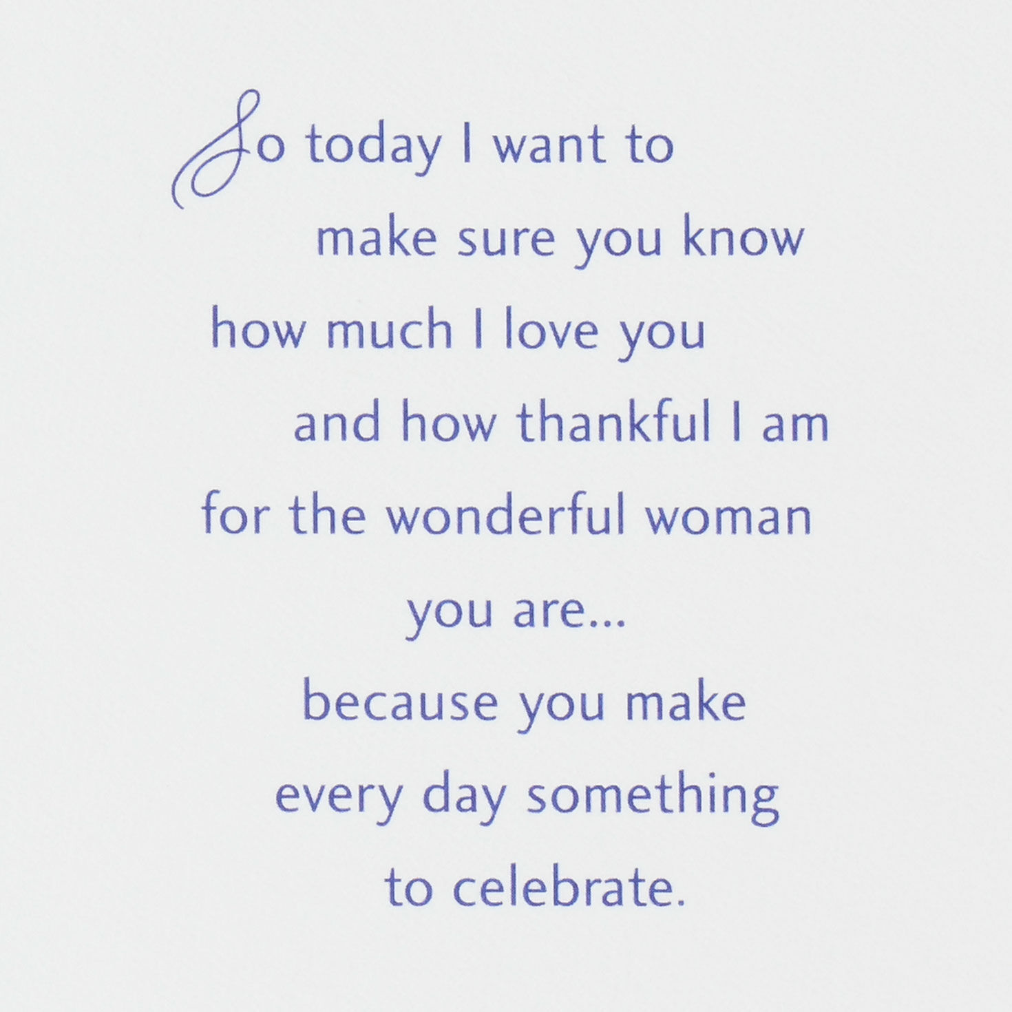 Lavender Flowers Wife Birthday Card Card Front image number 2