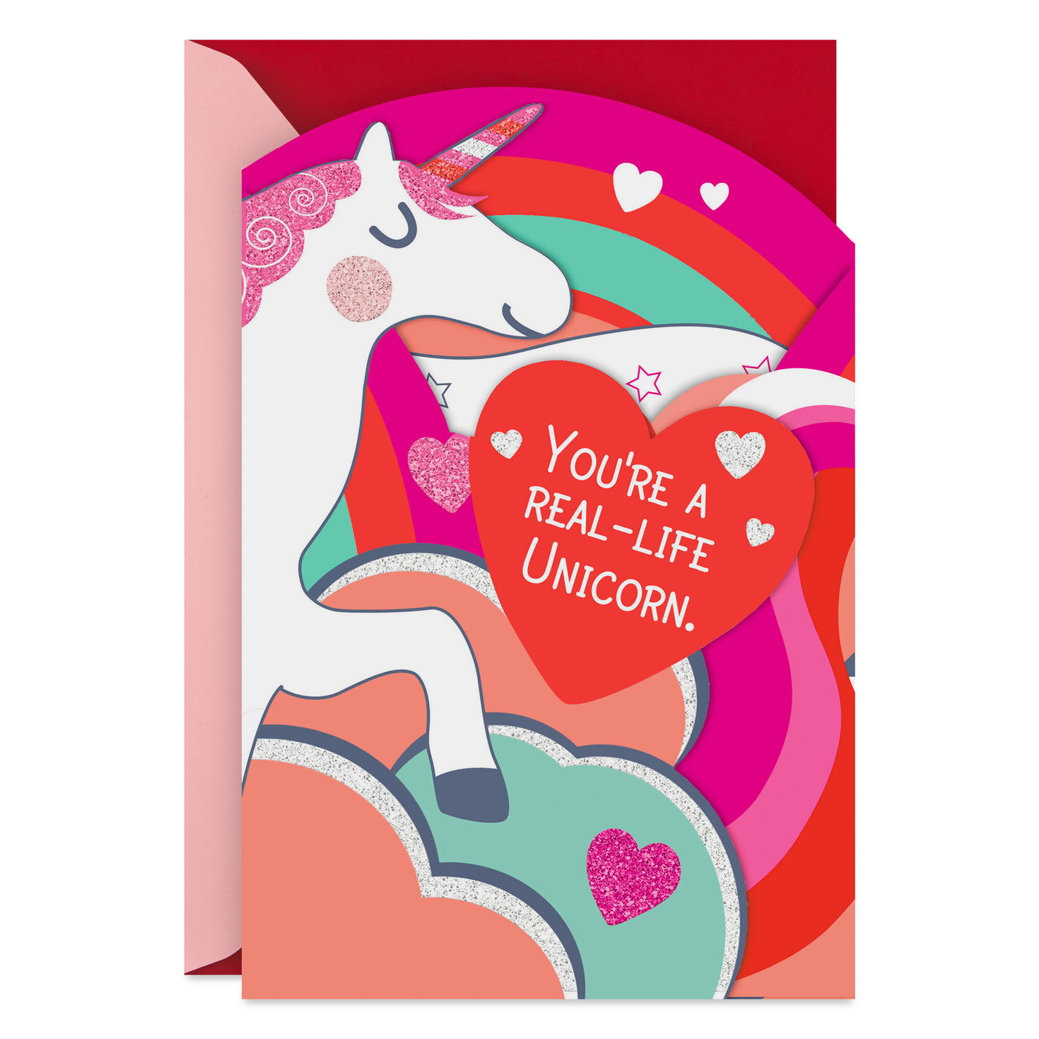 You're a Real-Life Unicorn Valentine's Day Card for Kids