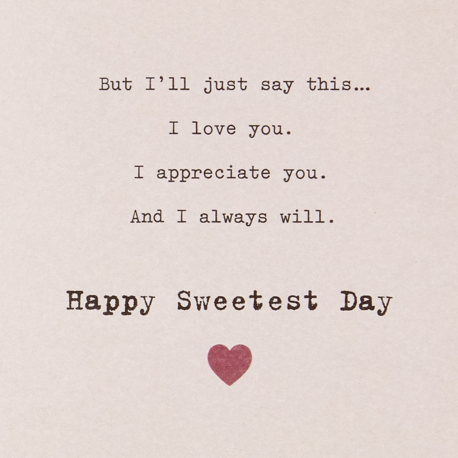 Red Banner Hearts Sweetest Day Card for Husband sentiment image number 3