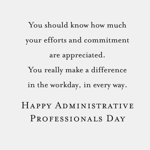 You Make a Difference Administrative Professionals Day Card, 