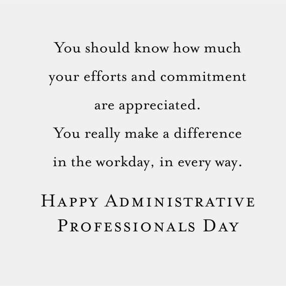 You Make a Difference Administrative Professionals Day Card, , large image number 2