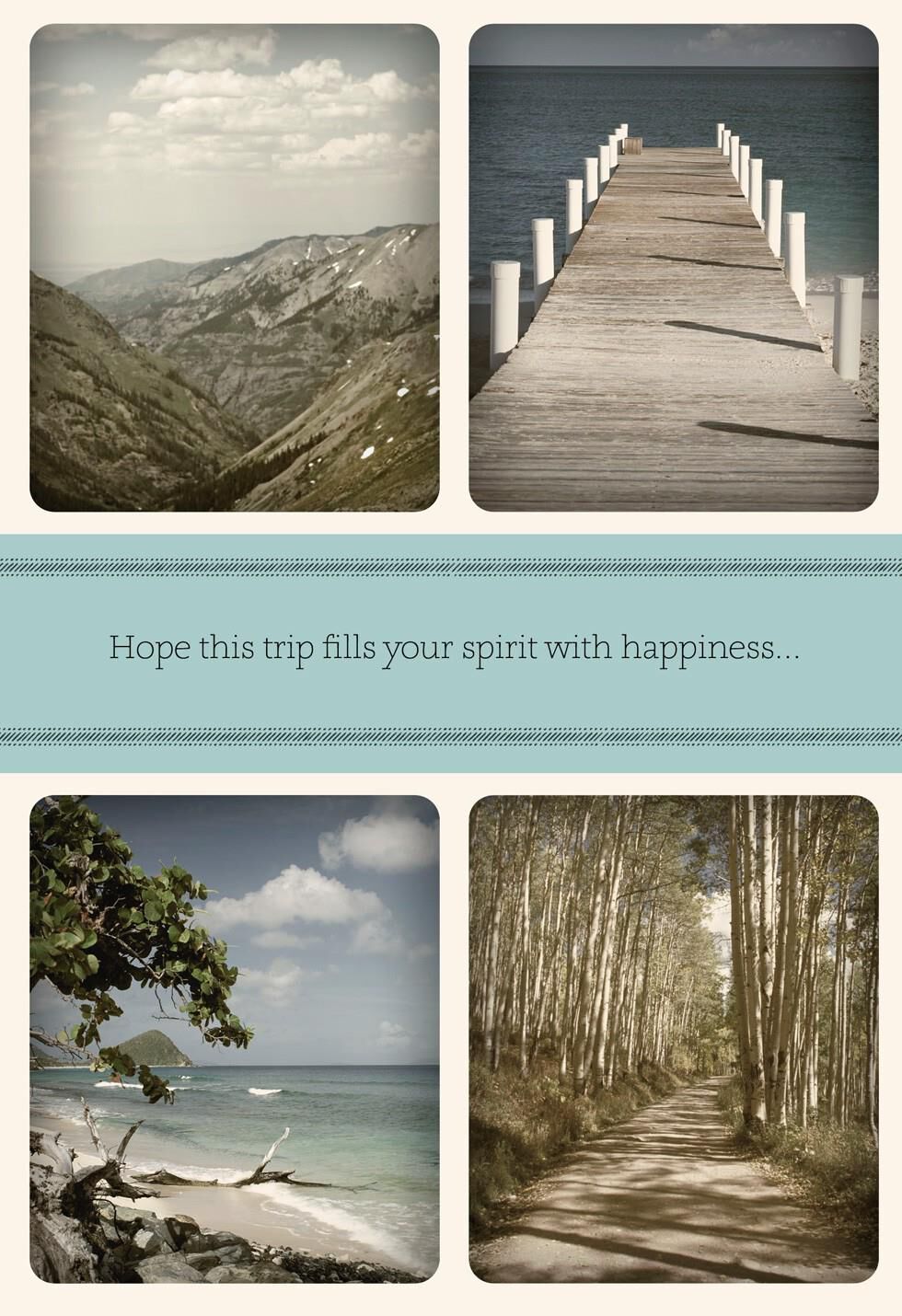 Vacation Photos Bon Voyage Card