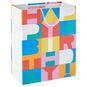 Color Block Large Birthday Gift Bag Front image number 1