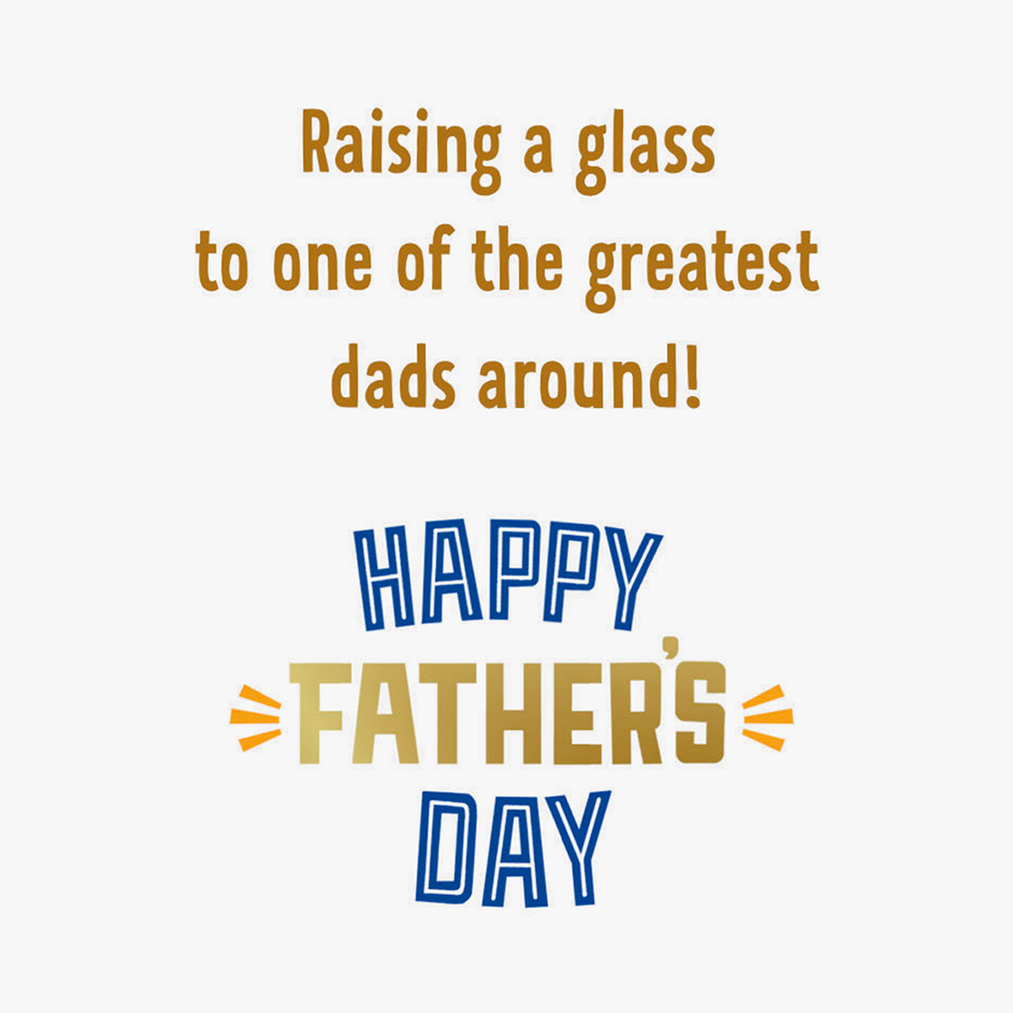Cheers to a Great Dad Gift Card Greeting Father's Day Card, , large image number 2