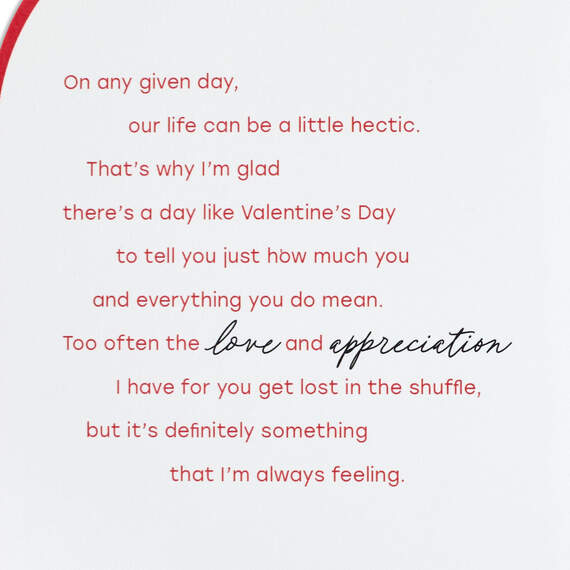 Love and Appreciate You Valentine's Day Card for Husband, , large image number 2