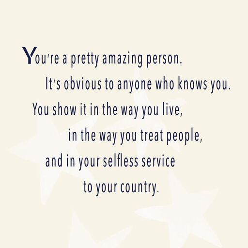 Stars and Stripes Military Appreciation Thank-You Card, 