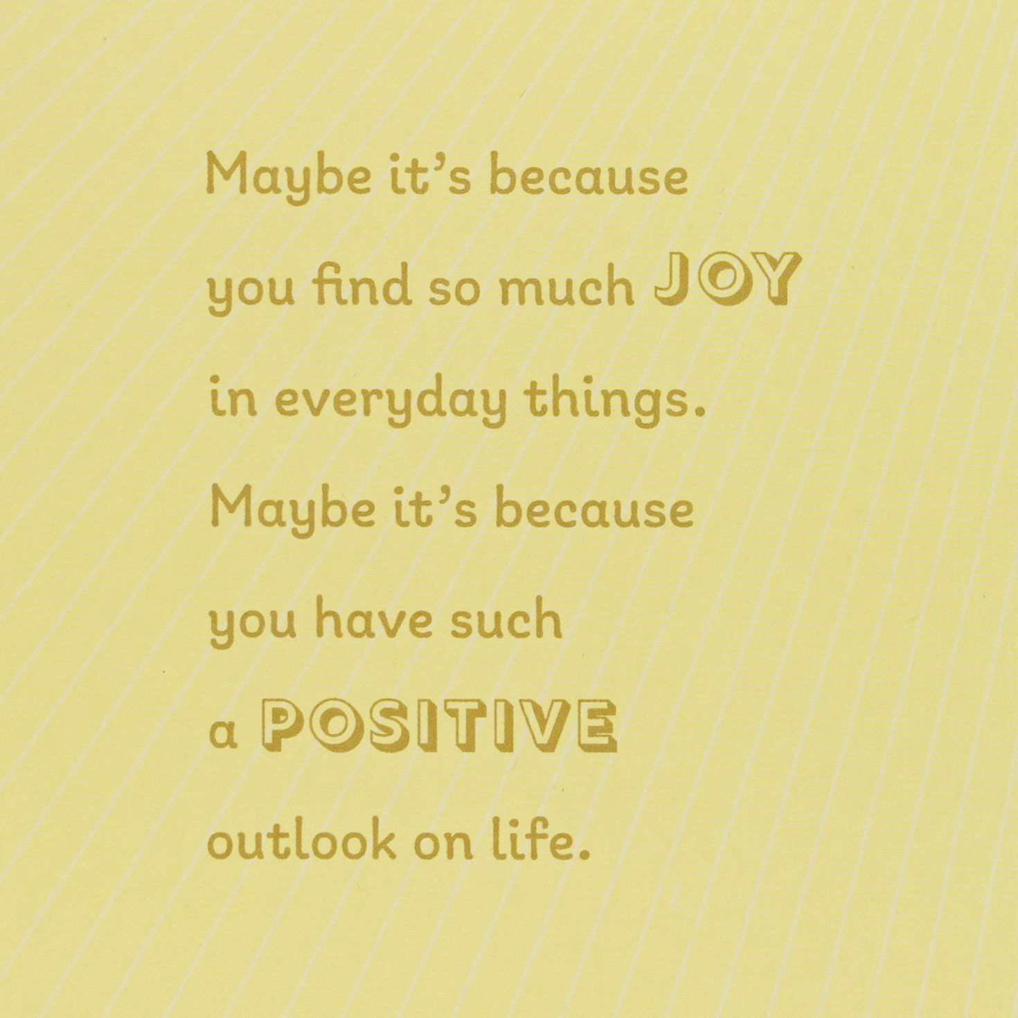 Smiling Daisy Pin on Yellow Ombr&eacute; Birthday Card Sentiment image number 2