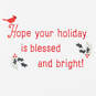 3.25" Mini Merry Holly Ornament Christmas Card, , large image number 2