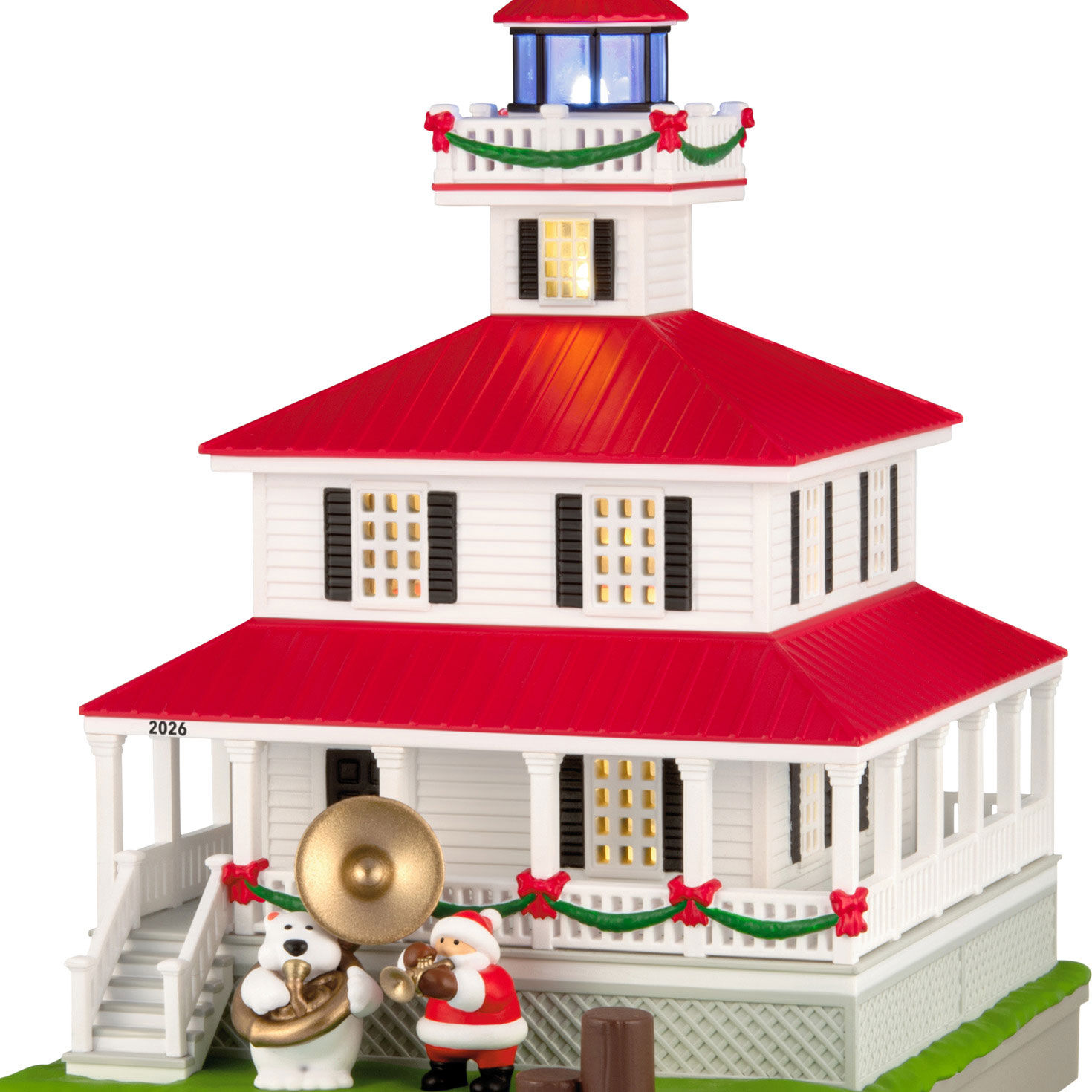 Holiday Lighthouse 2026 Keepsake Ornament upclose view image number 5