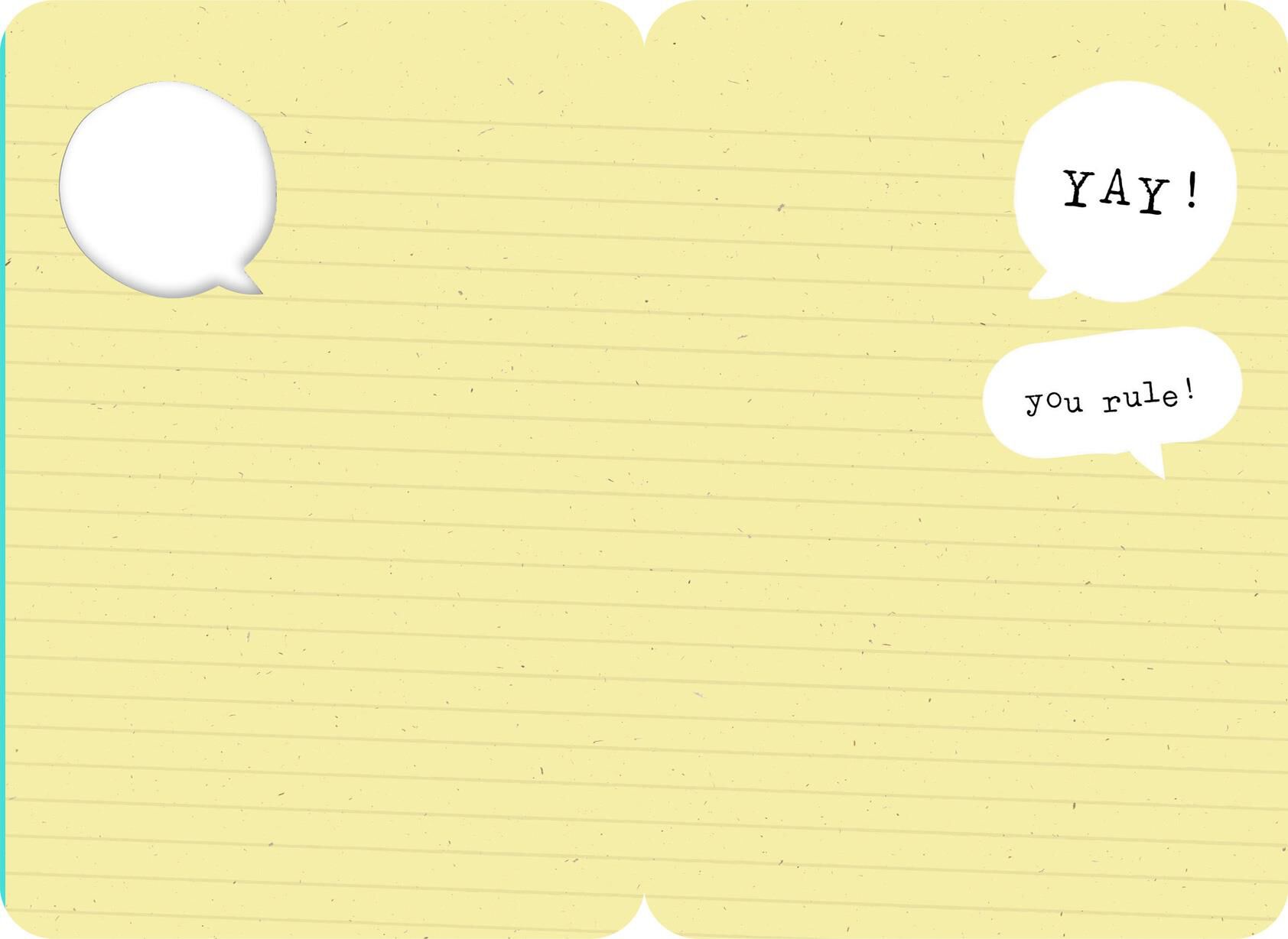 You Rule Funny Encouragement Card