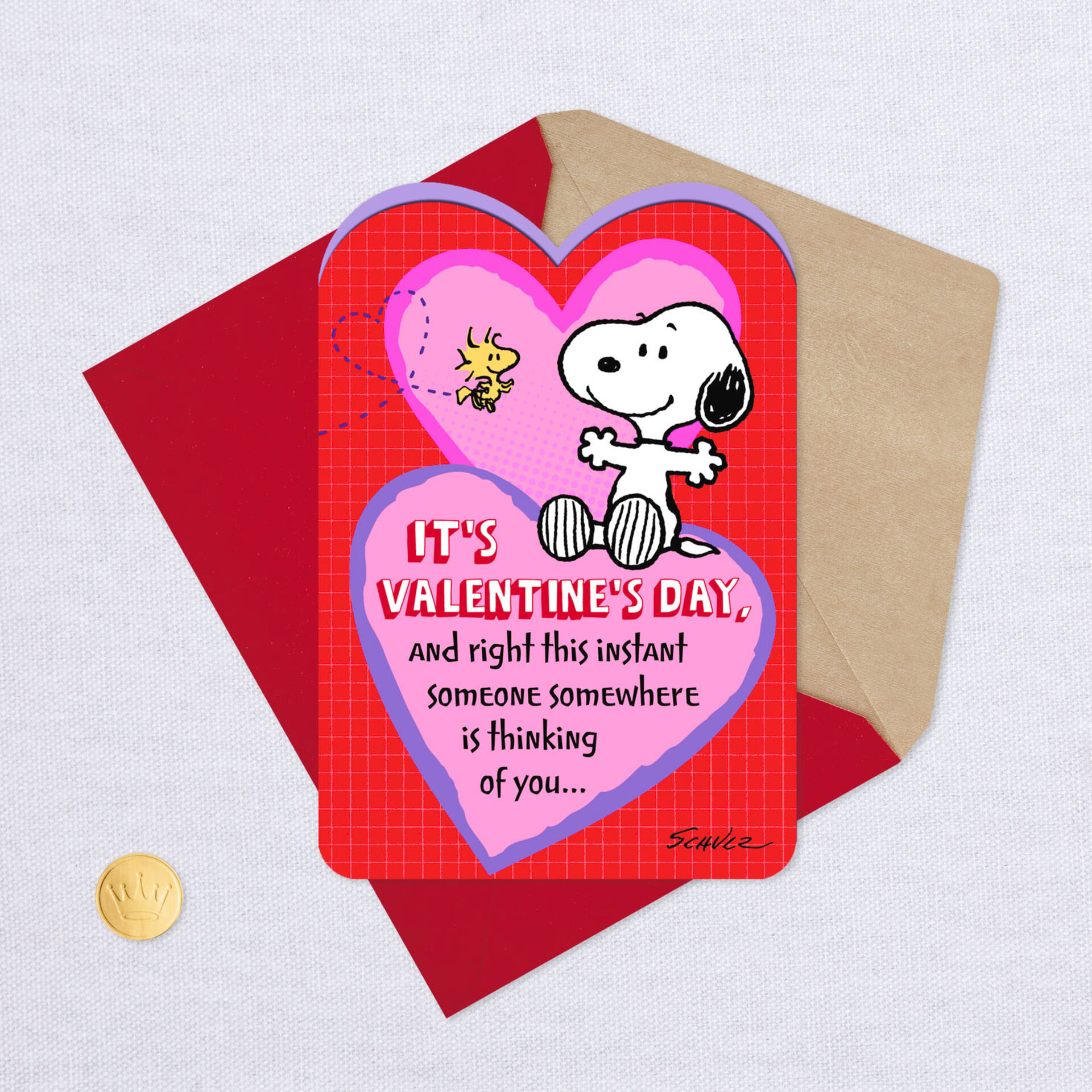 Peanuts® Snoopy Thinking of You Valentine's Day Card Greeting Cards