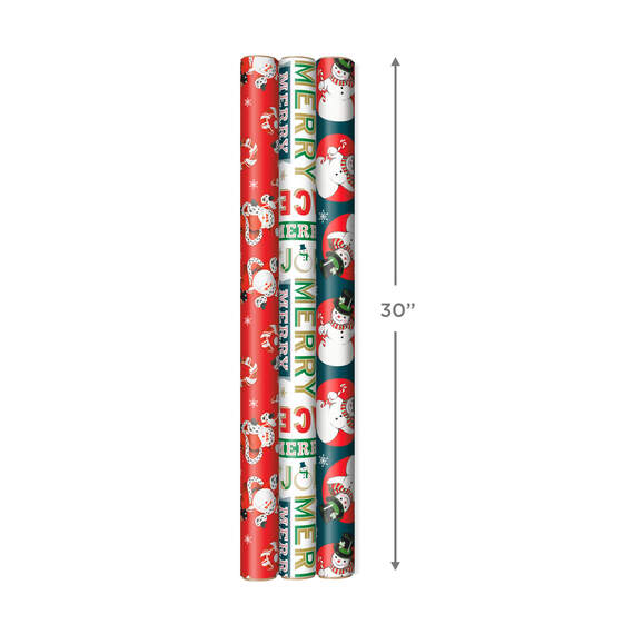 Very Vintage Christmas 3-Pack Assortment Wrapping Paper, 120 sq. ft., , large image number 4