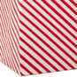 Glittery Peppermint Stripes Small Christmas Gift Bag Base/Side Detail image number 5