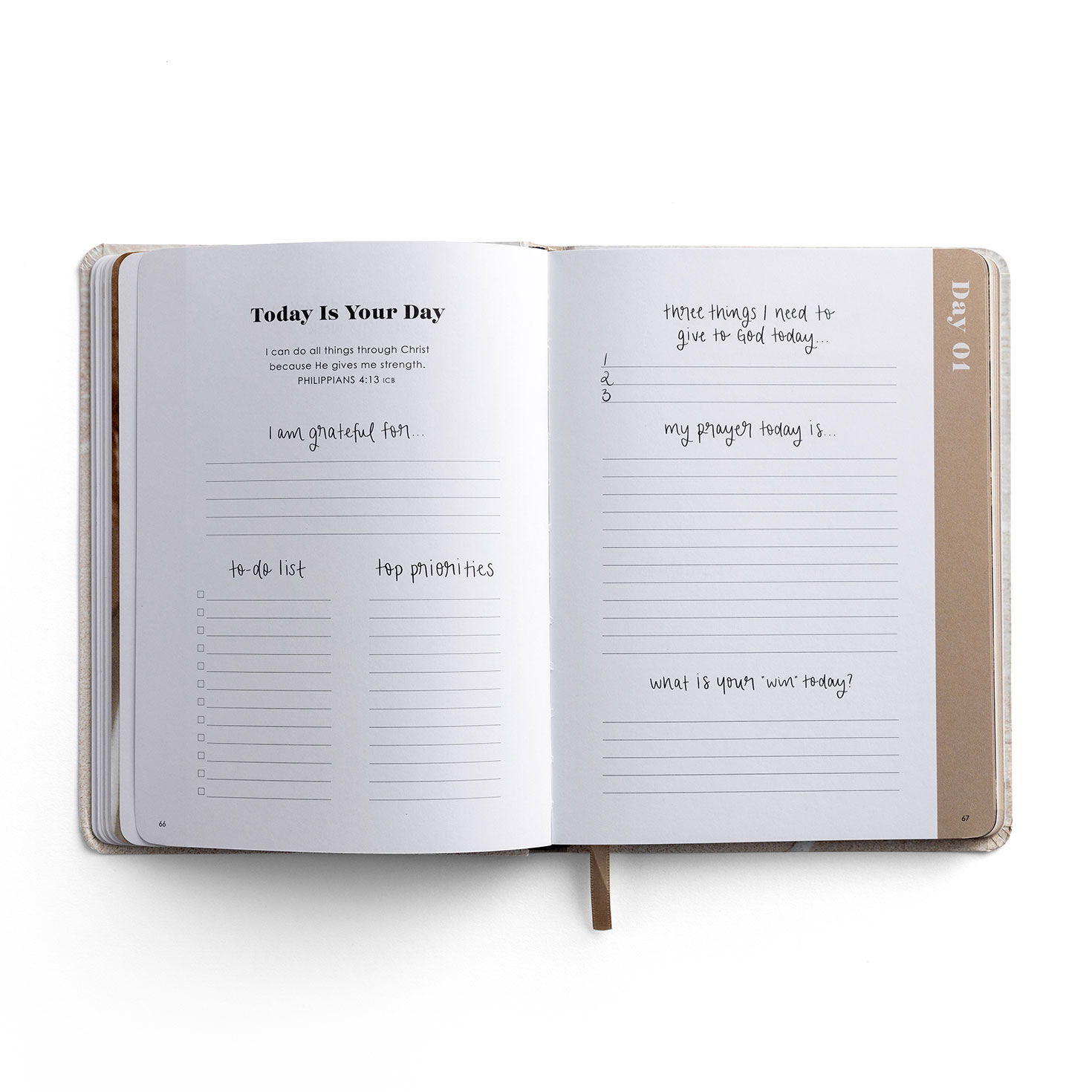 Inspirational Productivity Journal inside spread image number 7