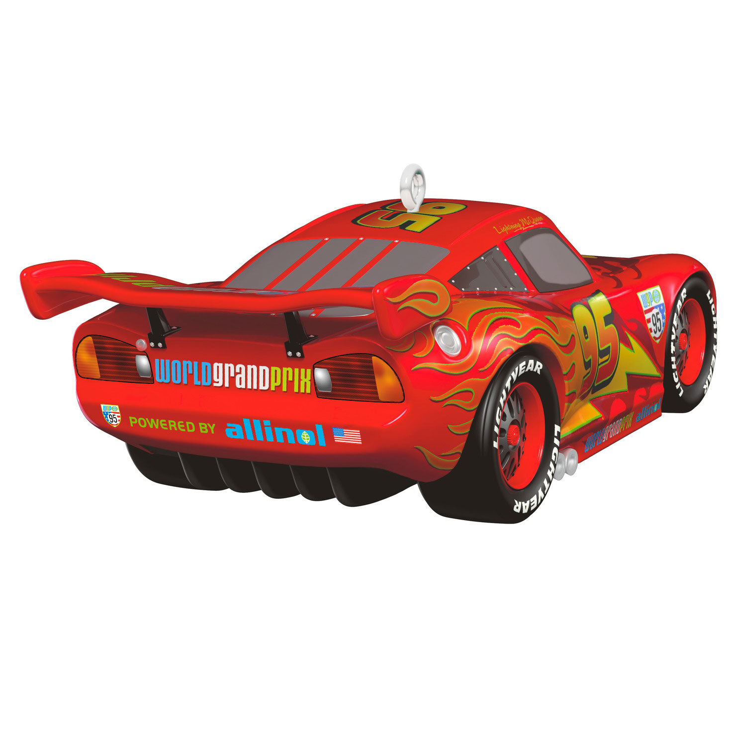 Disney Cars Lightning McQueen Keepsake Ornament Back image number 6