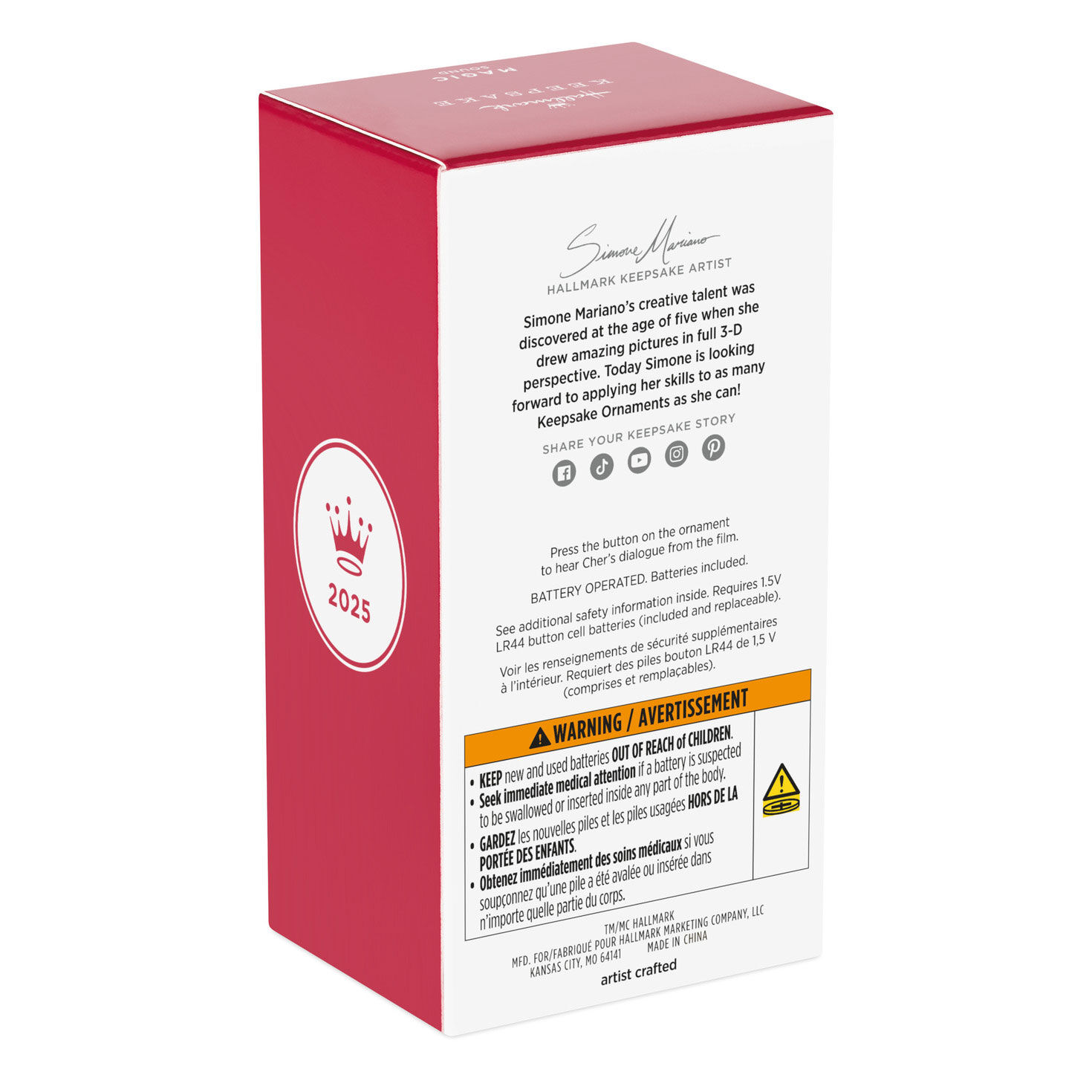 Clueless Cher Horowitz Keepsake Ornament package back image number 8