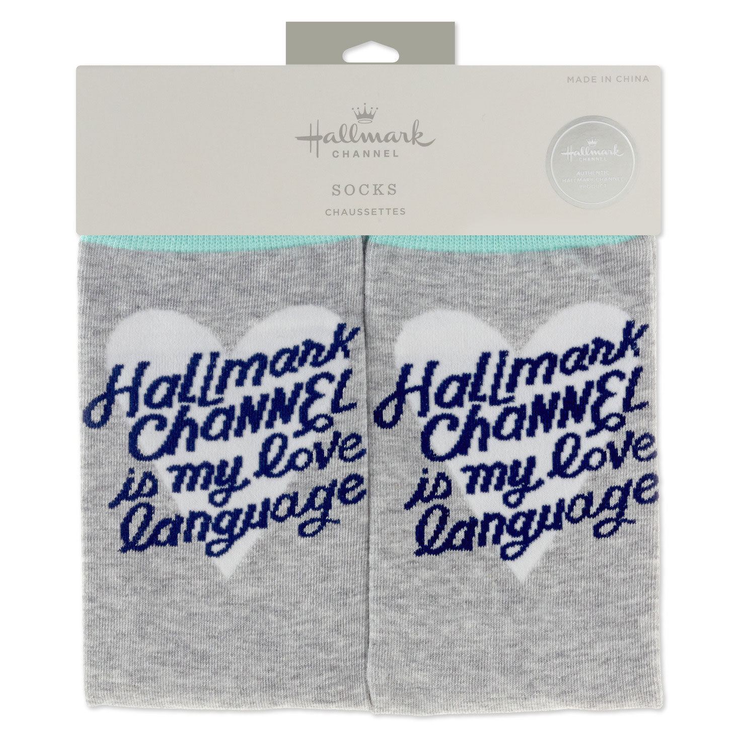 Hallmark Channel Is My Love Language Crew Socks Socks Slippers Hallmark