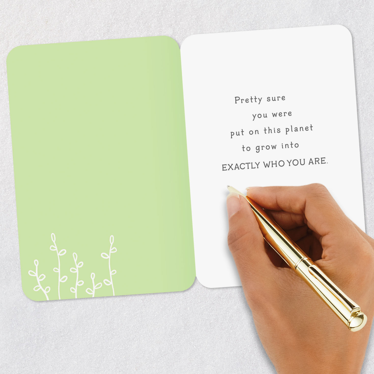 Plant Characters Holding Hands Card for Kids Signing card image number 6