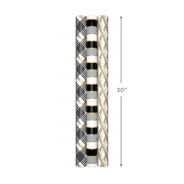 Mod Patterns 3-Pack Wrapping Paper, Ribbon and Sticker Tags, , large image number 9