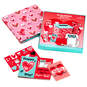 Doodle Hearts Kids Classroom Valentines Set With Cards, Stickers and Mailbox, , large image number 6