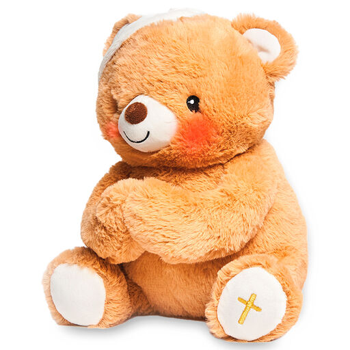 Paws for Prayer Bear Stuffed Animal With Music and Light, 10" H, 