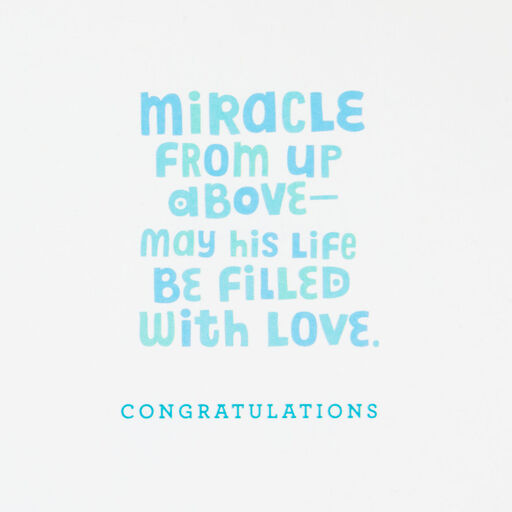 Life Filled With Love Religious New Baby Boy Card, 