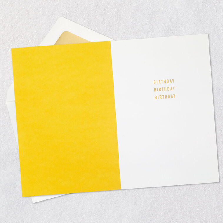 Happy Happy Happy Embossed Birthday Card, , large image number 3