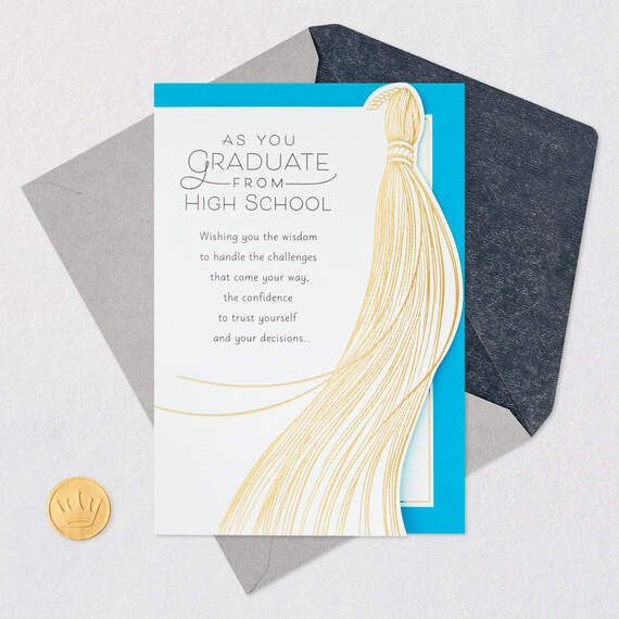 Wisdom, Confidence and Opportunity High School Graduation Card, , large image number 5