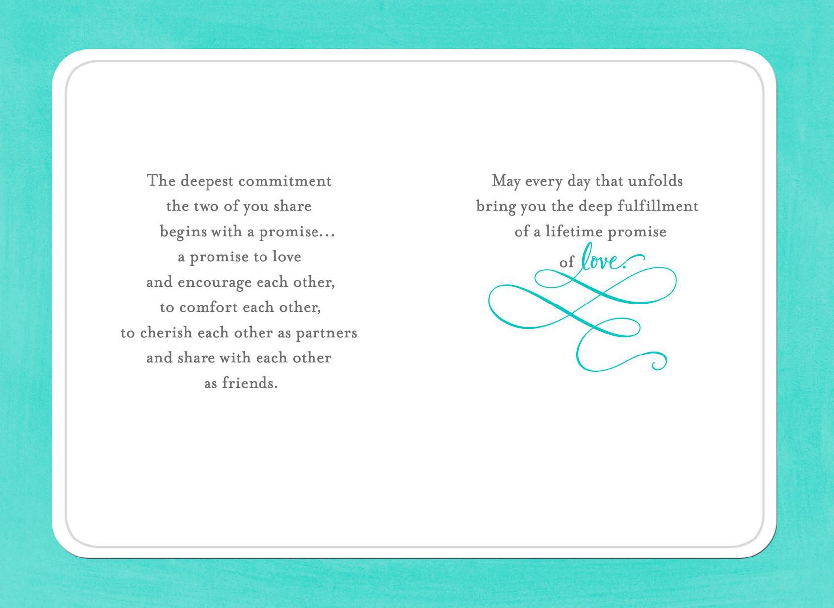 Love and Cherish Wedding Card