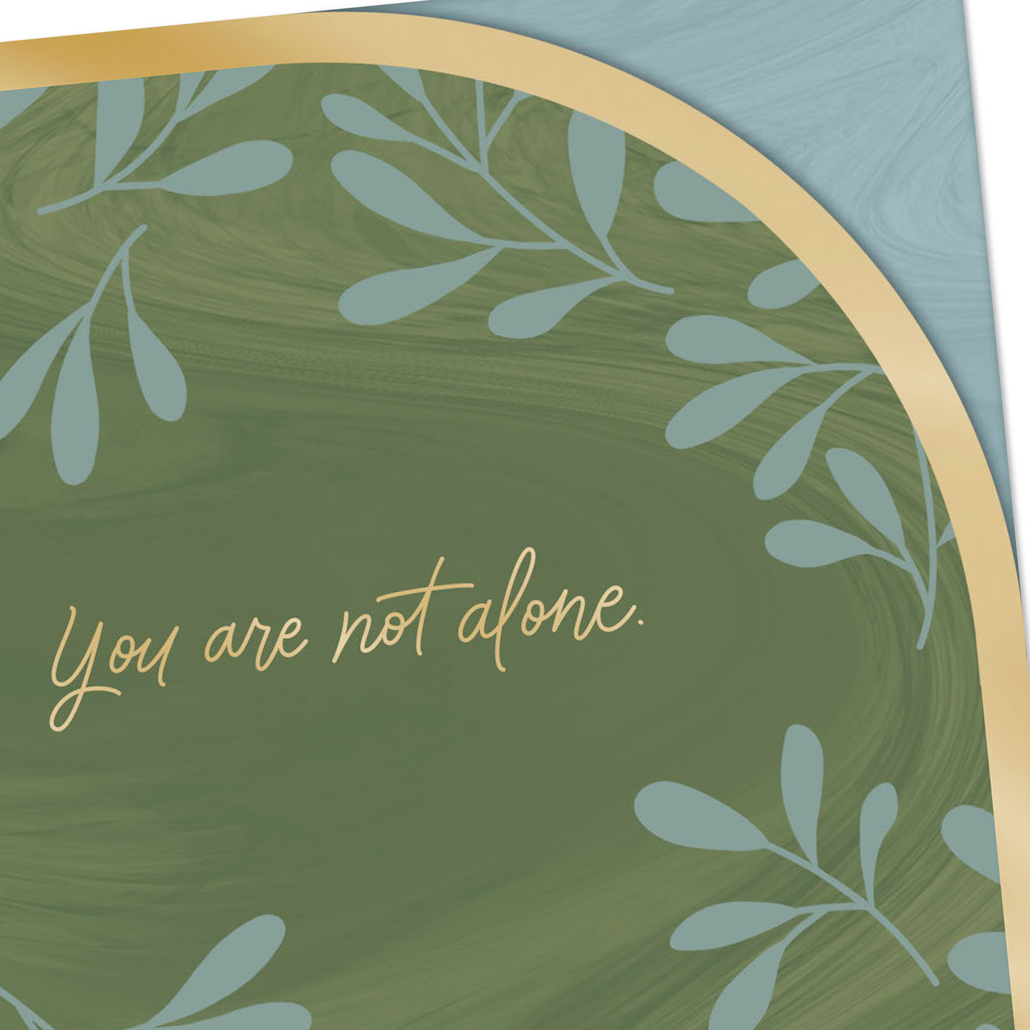 Green Foliage Support Card Card Front Detail image number 4