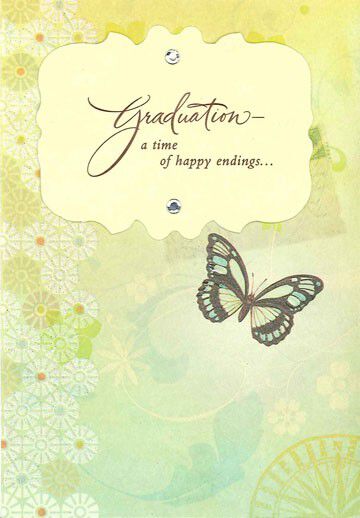A Time of Happy Endings Graduation Card