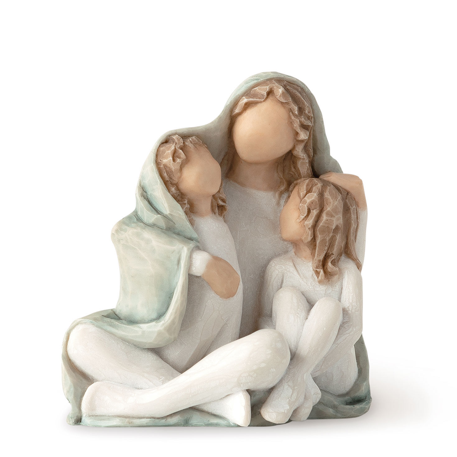 Willow Tree Warm Embrace By My Side Sculpted Hand-Painted Figure Resin Desktop Ornament Home Decorative Statue Gift for Friends Sisters Three Good Sisters Remembrance Angel Willow Tree Figurines 