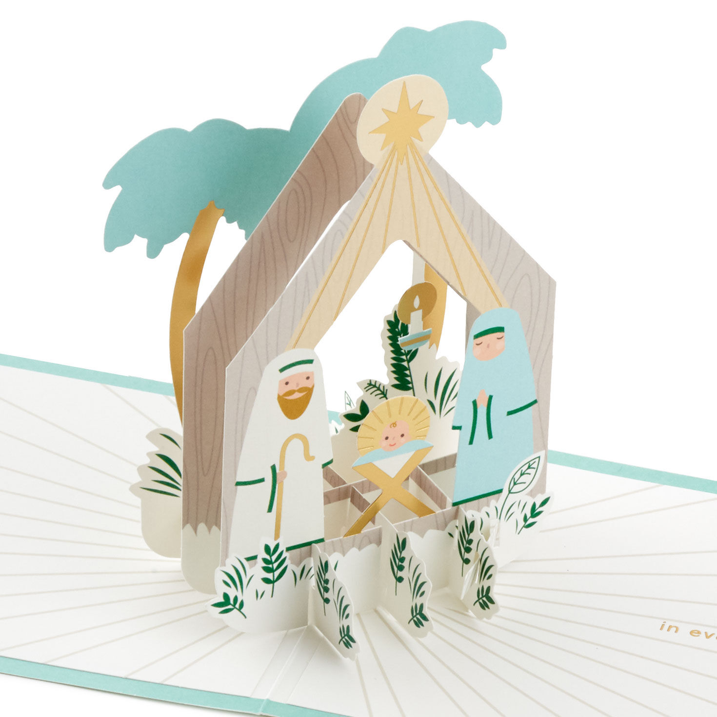 Signature Beauty Pop-Up Christmas Card Assortment pop up detail image number 5